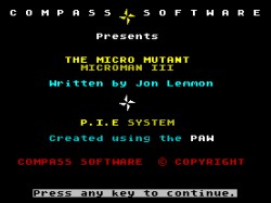 Project-X III – The Micro Mutant (1991)(Compass Software)[a]